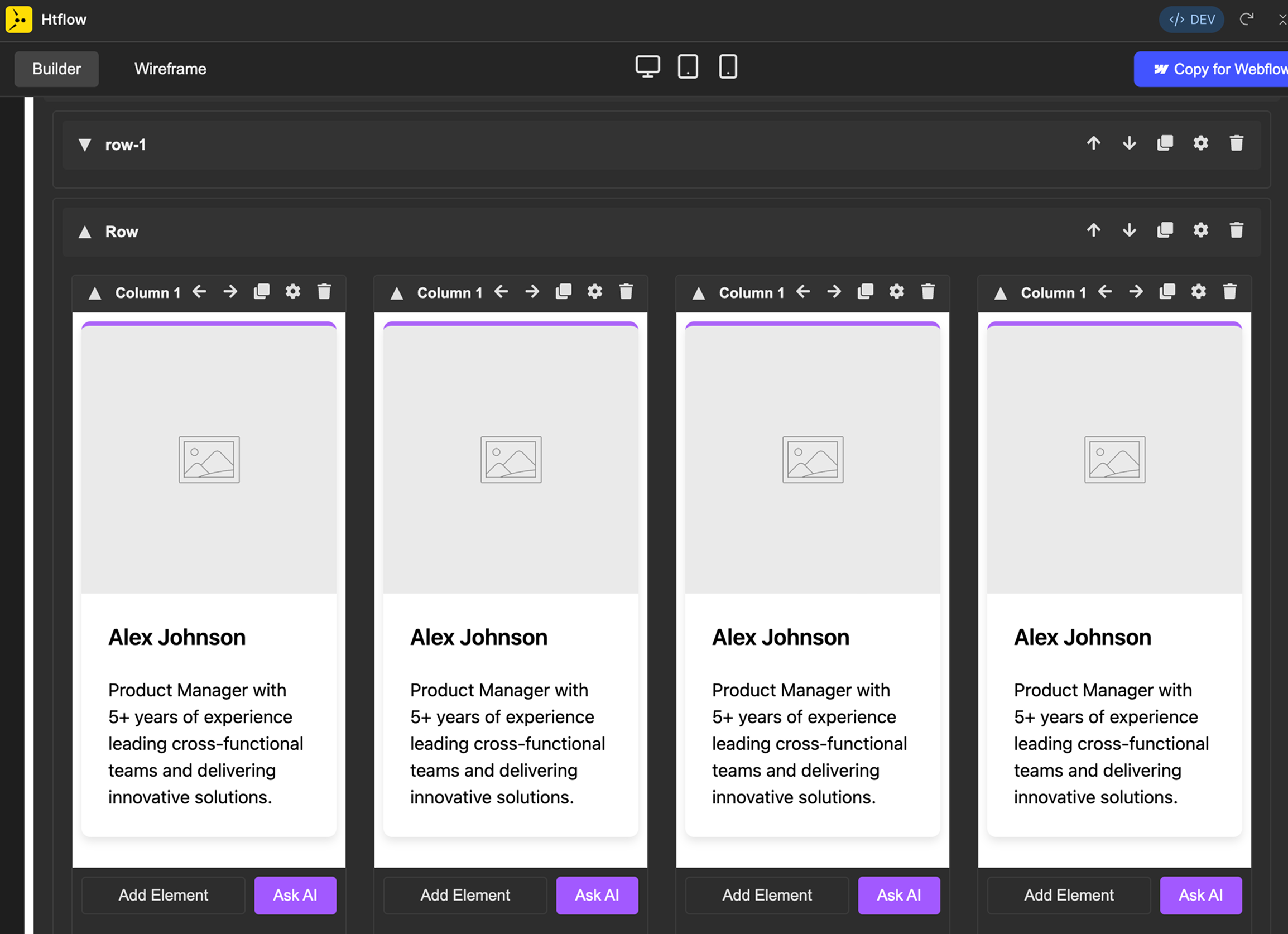 AI Component Generator Interface